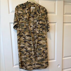 Equipment Camouflage Shirt Dress